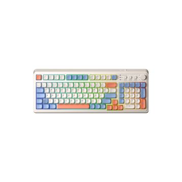 Aula S99 Turuncu Retro Rgb Gaming 3 Modlu Bluetooth Kablosuz Makrolu Türkçe Q Klavye