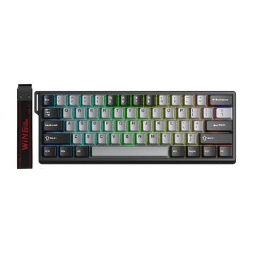 Aula Win60 He Gri Pro Manyetik Klavye Rapid Trigger Xingyi Switch 8000 Hz Rgb Tkl Hot Swap Oyuncu Klavyesi Gri