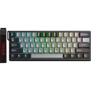 Aula Win60 He Gri Pro Manyetik Klavye Rapid Trigger Xingyi Switch 8000 Hz Rgb Tkl Hot Swap Oyuncu Klavyesi Gri