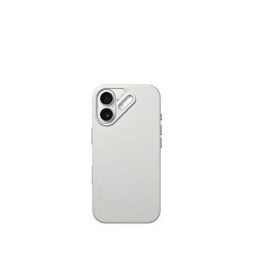 Aulumu İphone 17 Beyaz Uyumlu Vegan Deri Magsafe Uyumlu Telefon Kılıfı