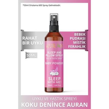 Auran 50 ml Bebek Pudrası Uyku ve Yastık Spreyi Rahatlatıcı Uyku ve Dinlenme Spreyi