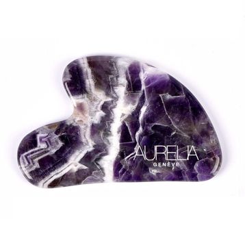 Aurelia Geneve Kalp Şekilli Ametist Gua Sha Taşı