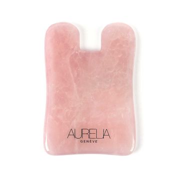 Aurelia Geneve Kare Şekilli Pembe Kuvars Taşı Masaj Aleti
