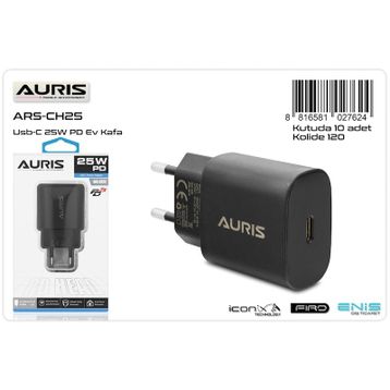 Auris ARS-CH25 25W Siyah PD Kafa