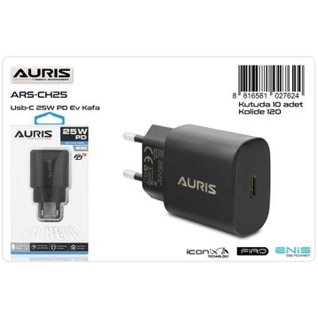 Auris ARS-CH25 25W Siyah PD Kafa