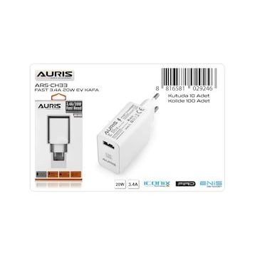 Auris ARS-CH33 3.4A 20W Fast Başlık
