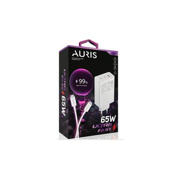 Auris ARS-CH65 65 W USB to Type C Saliseli Ultra Fast Hızlı Şarj Aleti Seti