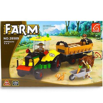 Ausini Farm Traktör Aracı 249 Parça Lego Seti