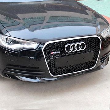 Auto GP Audi A6 RS6 2012 2014 C7 Krom Siyah Ön Panjur Izgara