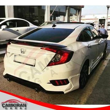 Auto GP Honda Civic FC5 2016+ Turbo Arka Tampon Eki ve Egsoz Seti