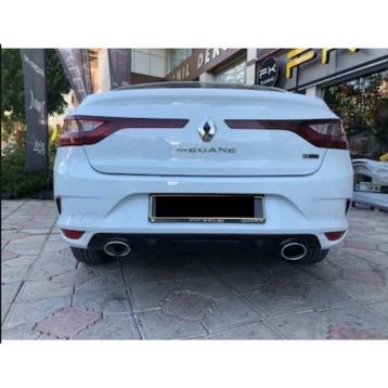 Auto GP Renault Megane 4 Sedan 2016+ Siyah Arka Tampon Difüzörü
