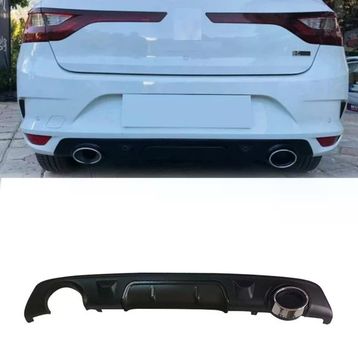 Auto GP Renault Megane 4 Sedan 2016+ Siyah Arka Tampon Difüzörü