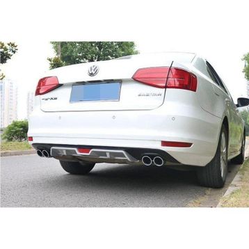 Auto GP Volkswagen Jetta Sedan 2015 2019 Gri 4 Çıkış Arka Tampon Difüzörü