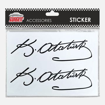Autokit FA1-879 Kemal Atatürk Oto Sticker