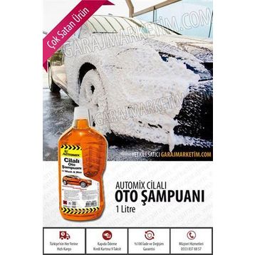 Automix 1000 ml Cilalı Oto Şampuanı
