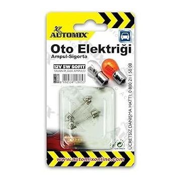 Automix 12V 5W 2 Adet Sofit Ampul Seti