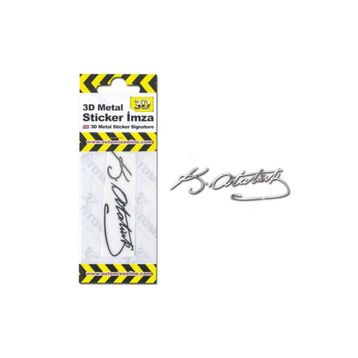 Automix 3D Metal İmza Sticker