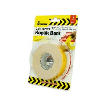 Automix Çift Taraflı 18 mm 5 m Köpük Bant