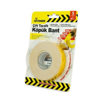 Automix Çift Taraflı 18 mm 5 m Köpük Bant