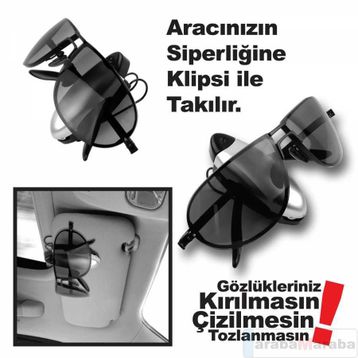 Automix Gözlük Tutucu Klipsli