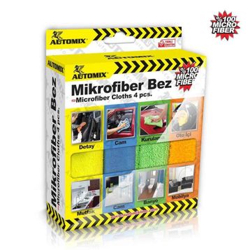 Automix Mikrofiber Bez 4lü Set