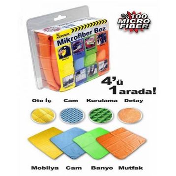 Automix Mikrofiber Bez 4lü Set
