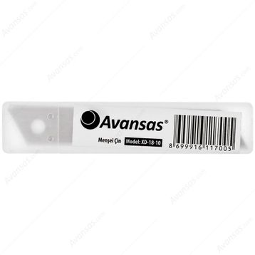 Avansas 01248 18 mm 10'lu Tüp Maket Bıçağı Yedeği