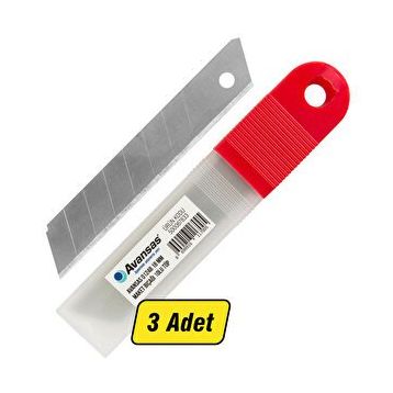Avansas 01248 18 mm 10'lu Tüp Maket Bıçağı Yedeği