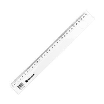 Avansas 30 cm Şeffaf Plastik Cetvel