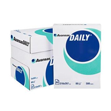 Avansas Daily A4 80 gr 10 Koli 50 Adet Fotokopi Kağıdı