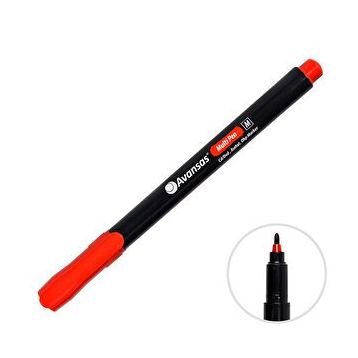 Avansas Multipen Kırmızı M Uç 12 Adet Permanent Asetat Kalem