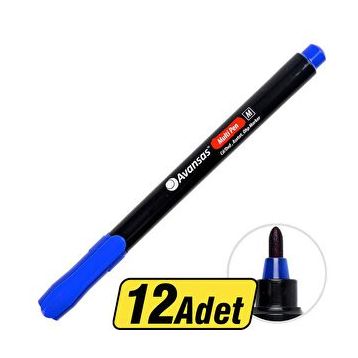 Avansas Multipen Permanent Mavi 12 Adet M Uç Asetat Kalem