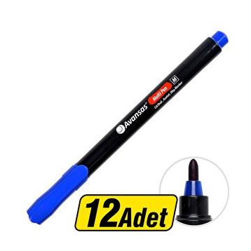 Avansas Multipen Permanent Mavi 12 Adet M Uç Asetat Kalem
