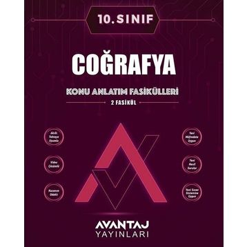 Avantaj Yayınları 10. Sınıf Coğrafya Konu Anlatım Fasikülleri