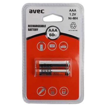 Avec 600 Mah 2'li Şarjlı İnce Kalem Pil