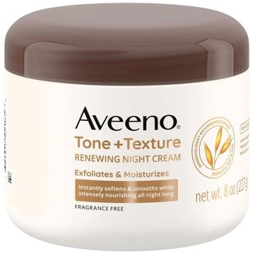 Aveeno 227 gr Tone+Texture Eksfoliye Edici ve Nemlendirici Gece Vücut Kremi
