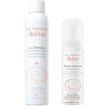 Avene 150 ml Mousse Nettoyante Cilt Temizleyici Köpük + 300 ml Rahatlatıcı Termal Su
