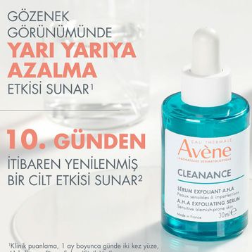 Avene 30 ml Cleanance Cilt Kusurlarına Karşı A.H.A İçeren Peeling Etkili Serum
