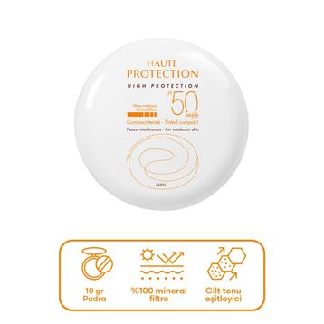Avene SPF 50 10 gr Renkli Güneş Koruyucu Compact Krem Fondöten