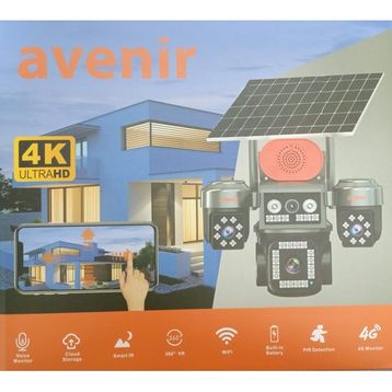 Avenir AV-S445 E-sim 8MP Solar Gece Görüşlü Güvenlik Kamerası