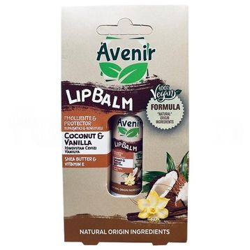 Avenir Vegan Coconut & Vanilla Stick Lip Balm