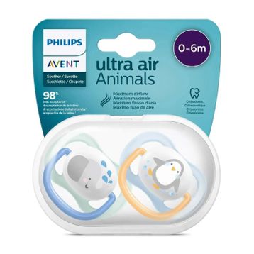 Avent 080/05 Ultra Air 0-6 Ay Erkek Hayvan Desenli Emzik
