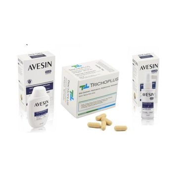 Avesin Trichoplus 300 ml Şampuan + 50 ml Sprey + 60 Kapsül Trichoplus