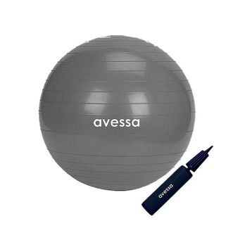 Avessa 55 cm Gri Pompalı Pilates Topu