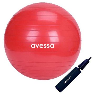 Avessa 55 cm Kırmızı Pompalı Pilates Topu