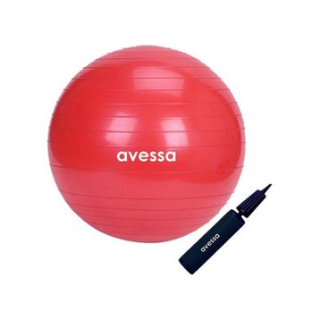 Avessa 55 cm Kırmızı Pompalı Pilates Topu