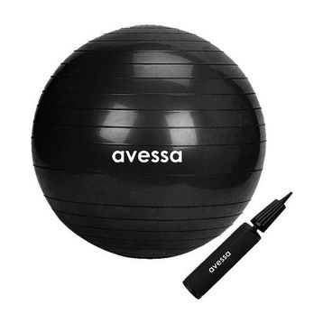Avessa 55 cm Siyah Pompalı Pilates Topu