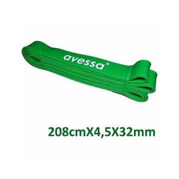 Avessa LPB-32 Yeşil 32 mm Tam Sertlik Lateks Güç Bandı