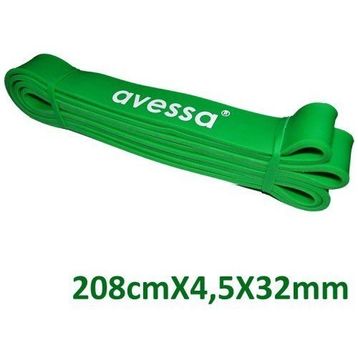 Avessa LPB-32 Yeşil 32 mm Tam Sertlik Lateks Güç Bandı