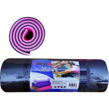 Avessa Pembe Siyah 16 mm Çift Taraflı Pilates Minderi